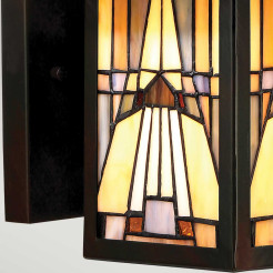 Mała latarnia naścienna Inglenook Outdoor - 1 źródło światła - Ciemnobrązowy QZ-INGLENOOK2-S