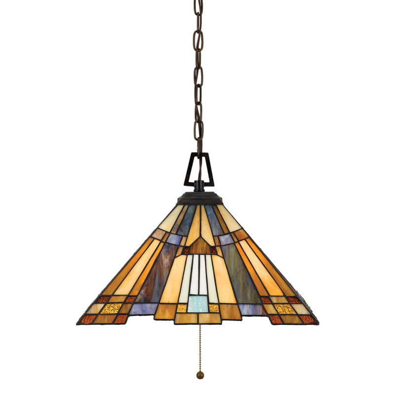 Lampa wisząca Inglenook - 3 źródła światła - Ciemnobrązowy - Wersja A QZ-INGLENOOK-P-A