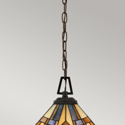 Lampa wisząca Inglenook - 3 źródła światła - Ciemnobrązowy - Wersja A QZ-INGLENOOK-P-A