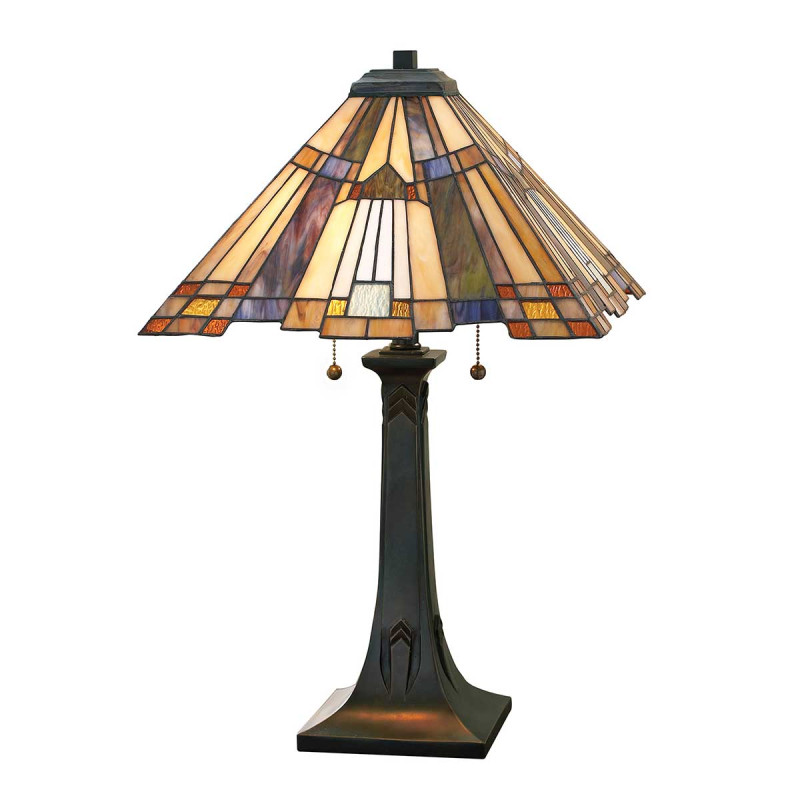 Lampa stołowa Inglenook - 2 źródła światła - Ciemnobrązowy QZ-INGLENOOK-TL