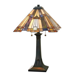 Lampa stołowa Inglenook - 2 źródła światła - Ciemnobrązowy QZ-INGLENOOK-TL