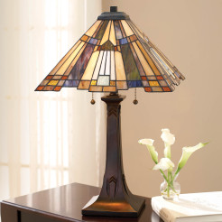 Lampa stołowa Inglenook - 2 źródła światła - Ciemnobrązowy QZ-INGLENOOK-TL