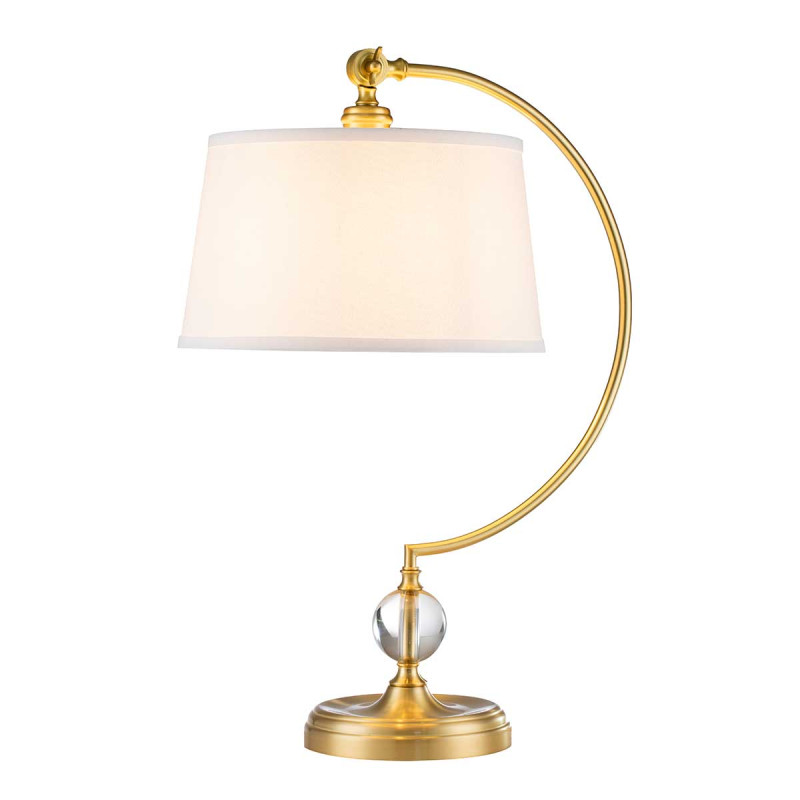 Lampa stołowa Jenkins - 1 źródło światła - Szczotkowany mosiądz QZ-JENKINS-TL-BB