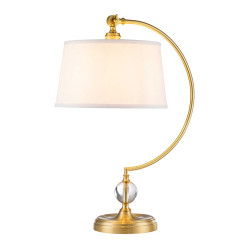 Lampa stołowa Jenkins - 1 źródło światła - Szczotkowany mosiądz QZ-JENKINS-TL-BB
