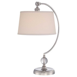 Lampa stołowa Jenkins - 1 źródło światła - Polerowany nikiel QZ-JENKINS-TL-PN