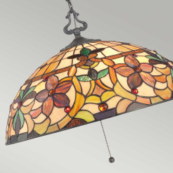 Lampa wisząca Kami - 3 źródła światła - Vintage brąz QZ-KAMI-P