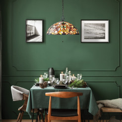 Lampa wisząca Kami - 3 źródła światła - Vintage brąz QZ-KAMI-P