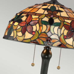 Lampa stołowa Kami - 2 źródła światła - Vintage brąz QZ-KAMI-TL