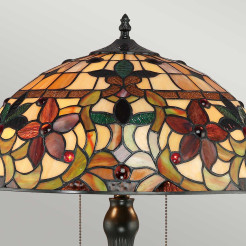 Lampa stołowa Kami - 2 źródła światła - Vintage brąz QZ-KAMI-TL