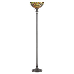 Lampa podłogowa Kami - 1 źródło światła - Vintage brąz QZ-KAMI-UL