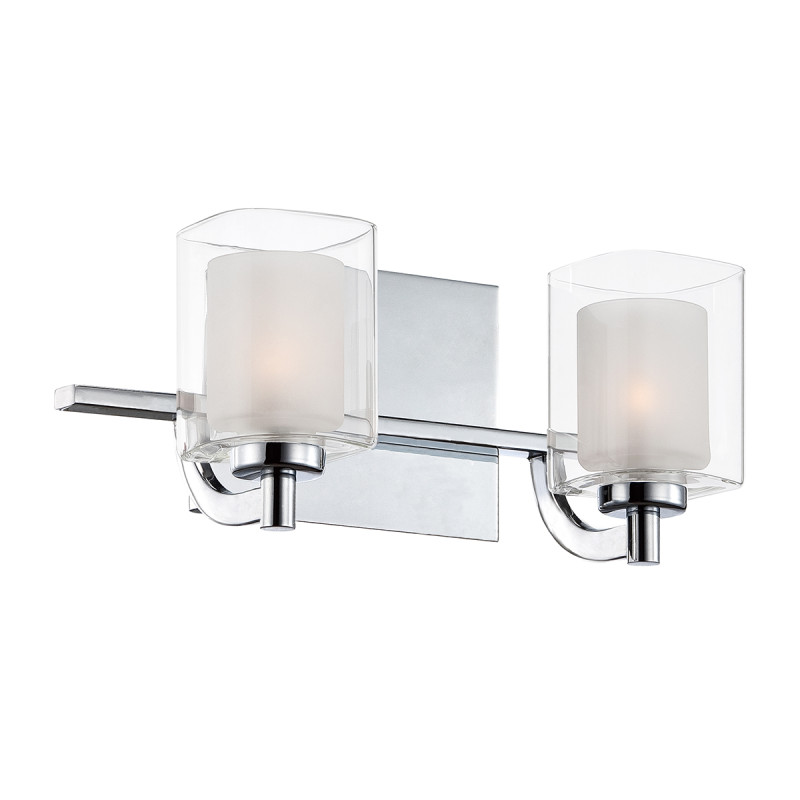 Kinkiet Kolt - 2 źródła światła - Polerowany chrom QZ-KOLT2-PC-BATH