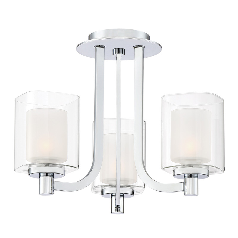 Półplafon Kolt - 3 źródła światła - Polerowany chrom QZ-KOLT-SF-PC-BATH