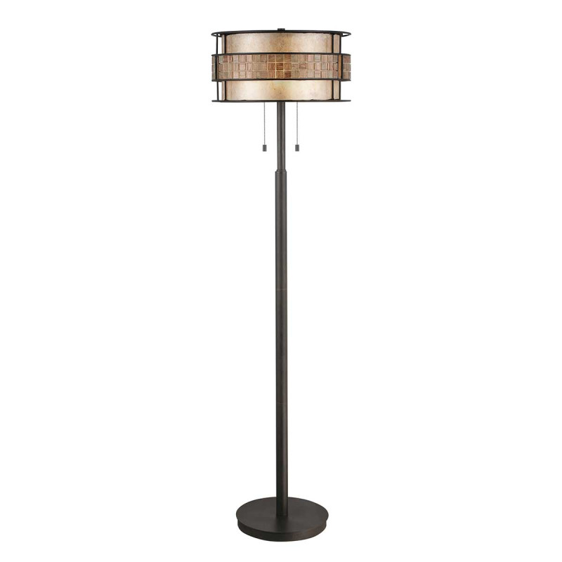 Lampa podłogowa Laguna - 2 źródła światła - Miedź QZ-LAGUNA-FL-A