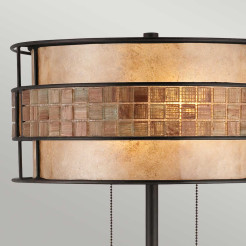 Lampa stołowa Laguna - 2 źródła światła - Miedź QZ-LAGUNA-TL