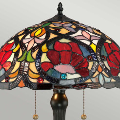 Lampa stołowa Larissa - 2 źródła światła - Vintage brąz QZ-LARISSA-TL