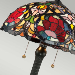 Lampa stołowa Larissa - 2 źródła światła - Vintage brąz QZ-LARISSA-TL