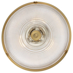 Półplafon Mantle - 2 źródła światła - Postarzany mosiądz QZ-MANTLE-SF-WS
