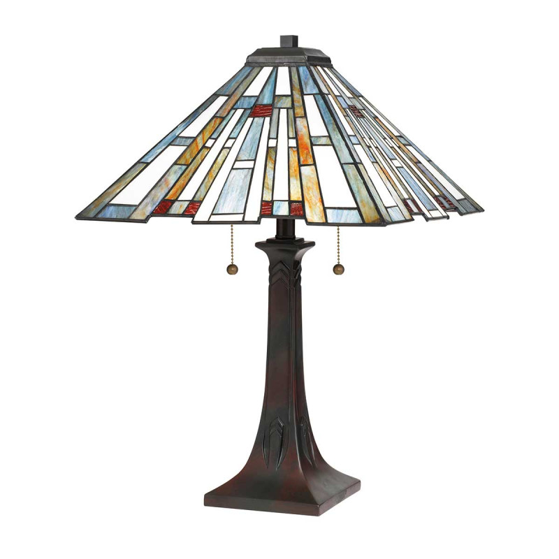 Lampa stołowa Maybeck - 2 źródła światła - Ciemnobrązowy QZ-MAYBECK-TL