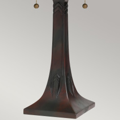 Lampa stołowa Maybeck - 2 źródła światła - Ciemnobrązowy QZ-MAYBECK-TL