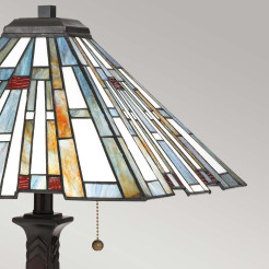 Lampa stołowa Maybeck - 2 źródła światła - Ciemnobrązowy QZ-MAYBECK-TL