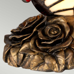 Mała lampa stołowa Butterfly - 1 źródło światła - Architektoniczny brąz QZ-OBUTTERFLY-TL