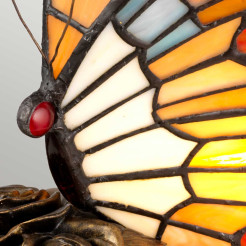 Mała lampa stołowa Butterfly - 1 źródło światła - Architektoniczny brąz QZ-OBUTTERFLY-TL