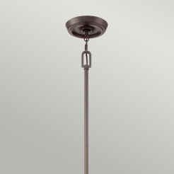 Lampa wisząca Penn Station - 3 źródła światła - Ciemnobrązowy QZ-PENN-STATION-M-WT
