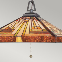 Lampa wisząca Stephen - 3 źródła światła - Vintage brąz QZ-STEPHEN-3P