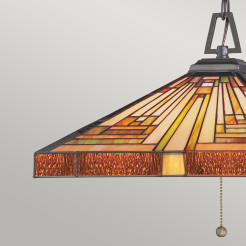Lampa wisząca Stephen - 3 źródła światła - Vintage brąz QZ-STEPHEN-3P