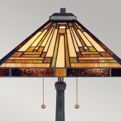 Lampa stołowa Stephen - 2 źródła światła - Vintage brąz QZ-STEPHEN-TL
