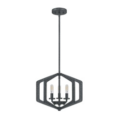 Lampa wisząca Vanguard - 3 źródła światła - Postarzana czerń QZ-VANGUARD-3P-OK