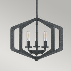 Lampa wisząca Vanguard - 3 źródła światła - Postarzana czerń QZ-VANGUARD-3P-OK