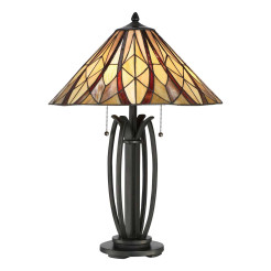 Lampa stołowa Victory - 2 źródła światła - Ciemnobrązowy QZ-VICTORY-TL