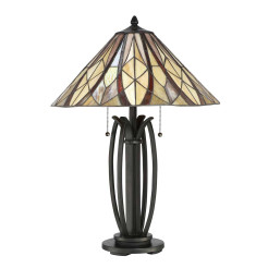 Lampa stołowa Victory - 2 źródła światła - Ciemnobrązowy QZ-VICTORY-TL