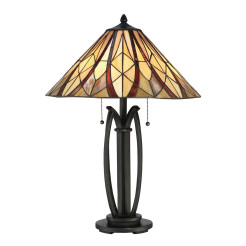 Lampa stołowa Victory - 2 źródła światła - Ciemnobrązowy QZ-VICTORY-TL