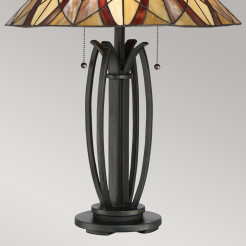 Lampa stołowa Victory - 2 źródła światła - Ciemnobrązowy QZ-VICTORY-TL
