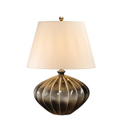 Lampa stołowa Rib Pumpkin - 1 źródło światła - Brązowy RIB-PUMPKIN-TL