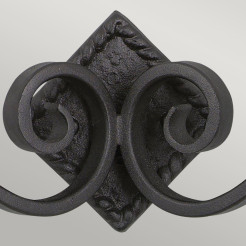 Kinkiet Rectory - 2 źródła światła - Czarny - Wersja A RY2A-BLACK