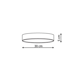 plafon mały czarny 4000K LP-433/1C S BK