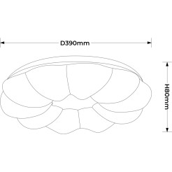 Plafon 40 cm biały LED 4000K LP-8321/1C-40 WH
