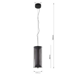 Lampa wisząca dymna LED CCT LP-2137/1P SM