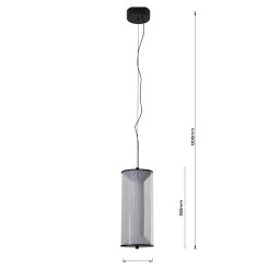 Lampa wisząca transparentna LED CCT LP-2137/1P TR