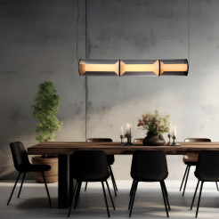 Lampa wisząca 3 linia transparent LED CCT LP-2137/3L TR