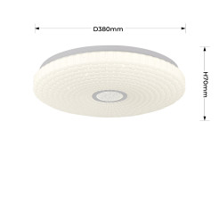 Plafon 40 cm biały LED 4000K LP-5490/1C-40 WH