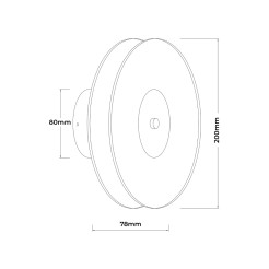 Kinkiety dymny LED CCT LP-3176/1W SM