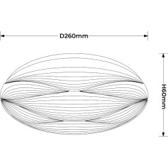 Plafon 26 cm biały LED 4000K LP-9623/1C-26 WH