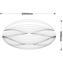 40cm biały LED 4000K LP-9623/1C-40 WH