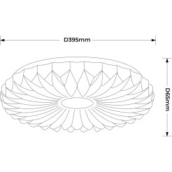 Plafon 40 cm biały LED 4000K LP-4890/1C-40 WH