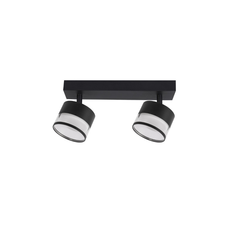 Spot 2 transparetny / czarny GX53 LP-6331/2WS TR/BK