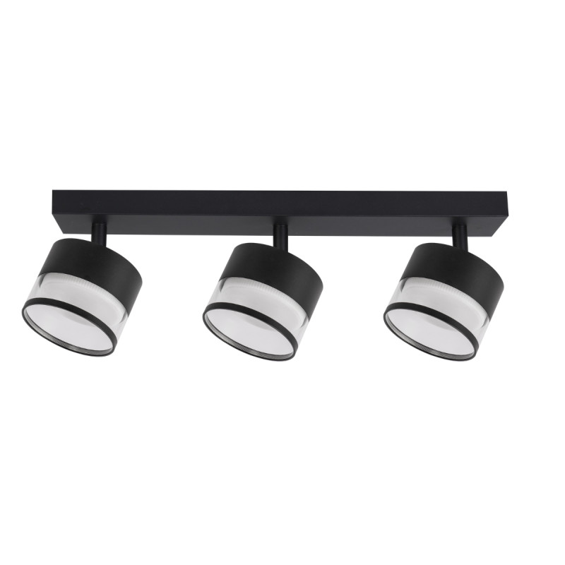 Spot 3 transparetny / czarny GX53 LP-6331/3WS TR/BK